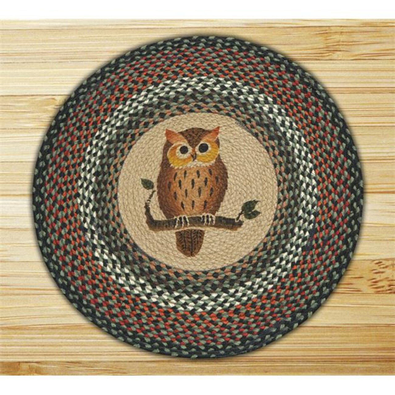 Capitol Importing 66-220O Owl - 27 in. x 27 in. Round Patch